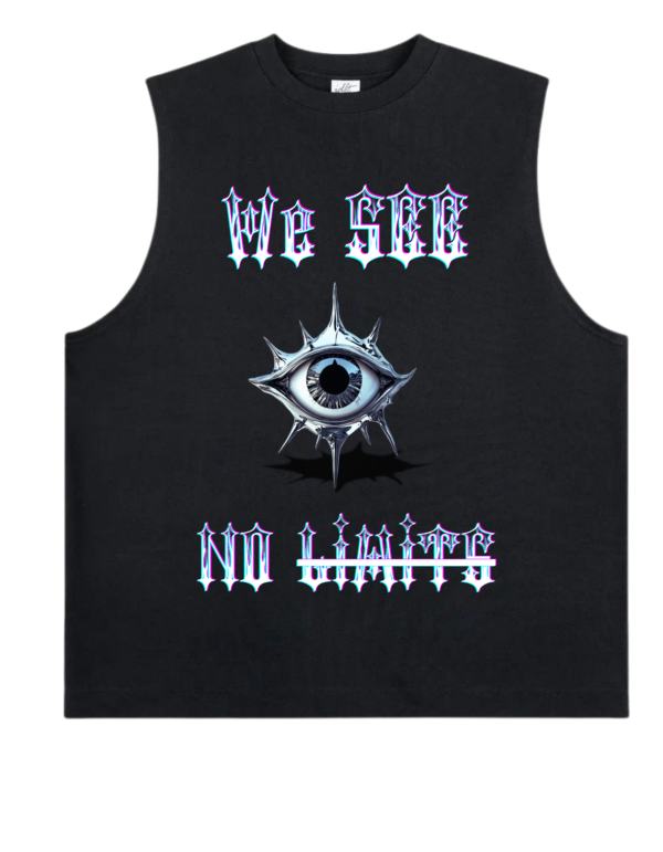 We see no limits sleeveless T-shirt